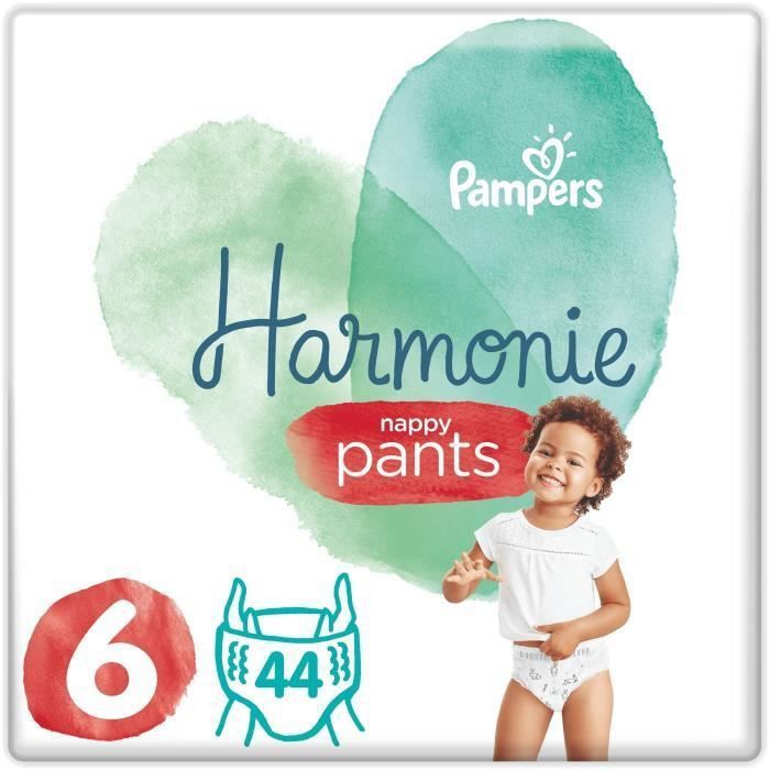 PAMPERS 44 Couches-Culottes Harmonie Nappy Pants Taille 6 - Photo n°1