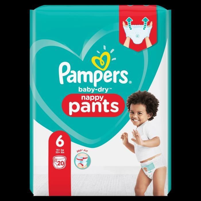 Pampers Baby-Dry Pants Couches-Culottes Taille 6, 20 Culottes - Photo n°2