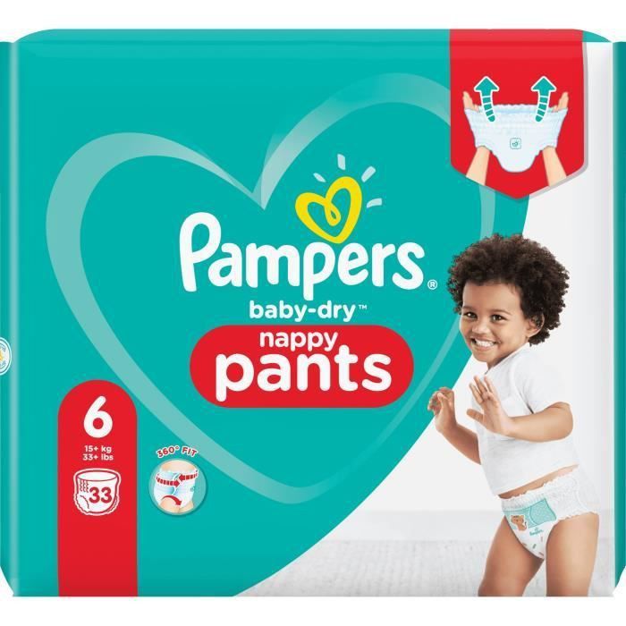 Pampers Baby-Dry Pants Couches-Culottes Taille 6, 33 Culottes - Photo n°2