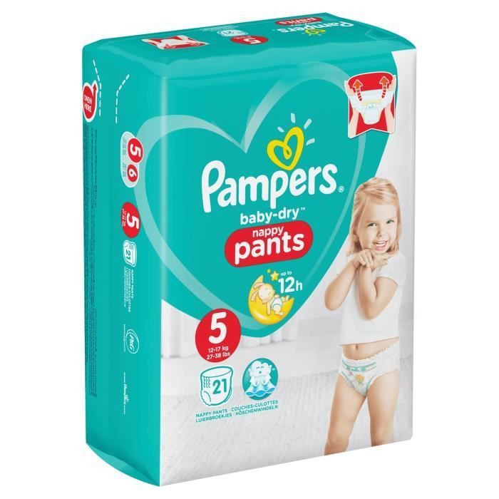 PAMPERS Baby-Dry Pants Taille 5 - 21 Couches-culottes