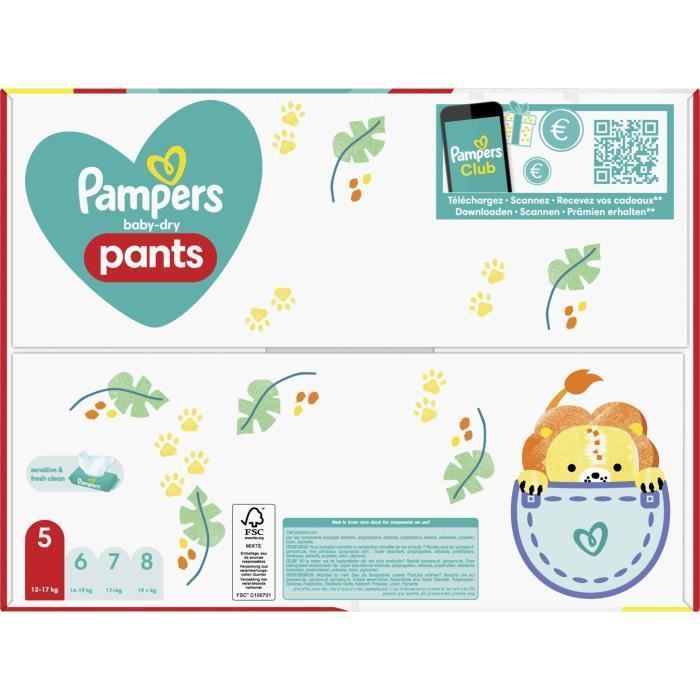 PAMPERS Baby-Dry Pants Taille 5 - 74 Couches-Culottes - Photo n°6