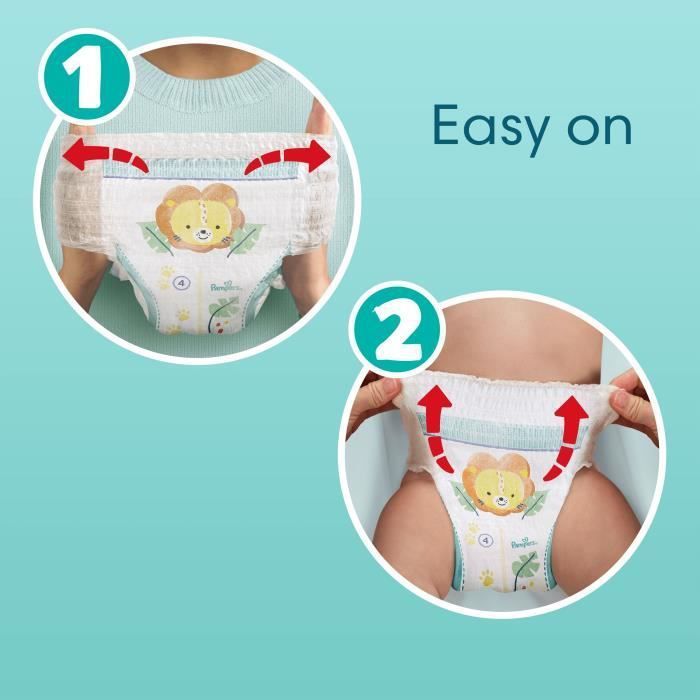 Culotte de protection Pampers Baby-Dry Pants - Taille 3 (6-11kg) - 94  pièces - Emballage économique Offrez à votre enfant une protection optimale  !