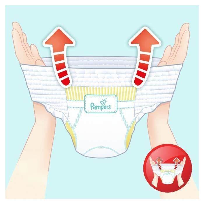 PAMPERS Baby-Dry Pants Taille 7, 17+kg, 104 Couches Pack 1 Mois - Photo n°2