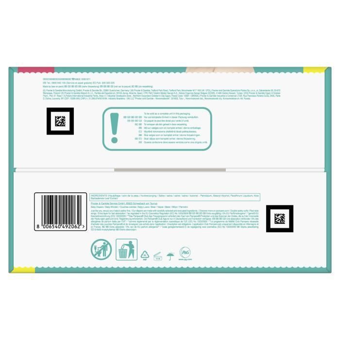 PAMPERS Baby-Dry Taille 4+ - 86 Couches - Photo n°4