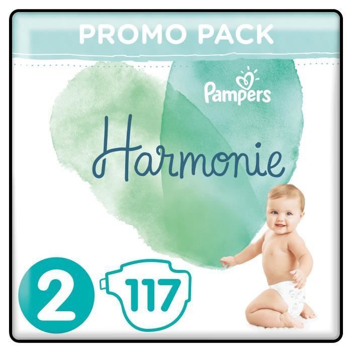 Pampers Harmonie Taille 2, 117 Couches - Photo n°1
