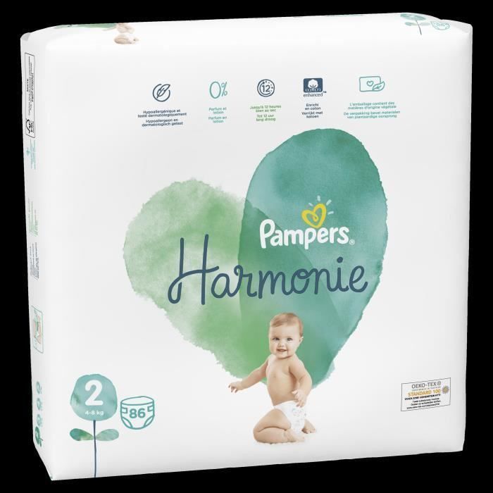 Pampers Harmonie Taille 2, 86 Couches - Photo n°4