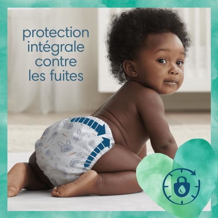 PAMPERS Hybrid Couches lavables Coeurs absorbants Jetables x92 - Photo n°6