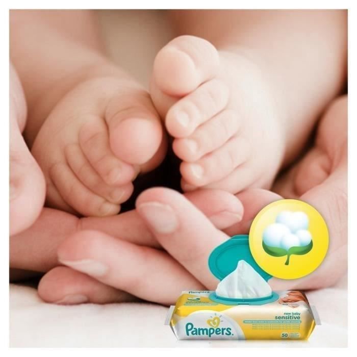 PAMPERS Lingettes Bébé New Baby Sensitive 4x50 Lingettes - 200 Lingettes - Photo n°4