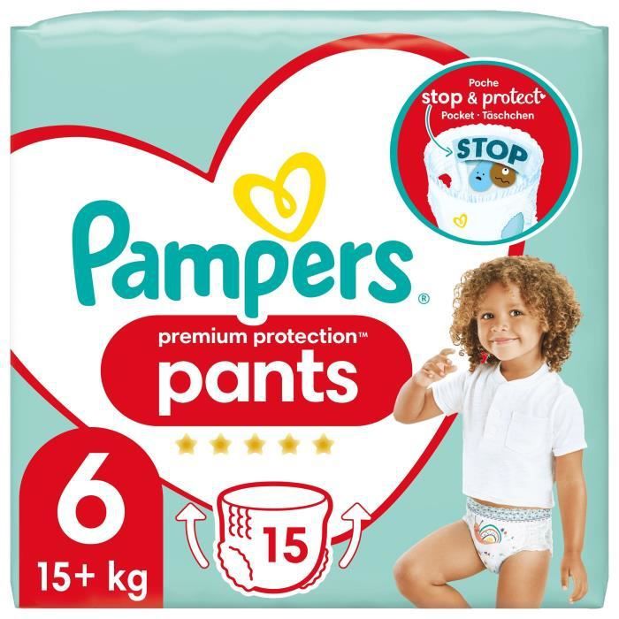 PAMPERS Premium Protection Pants Taille 6 - 15 Couches-culottes - Photo n°1