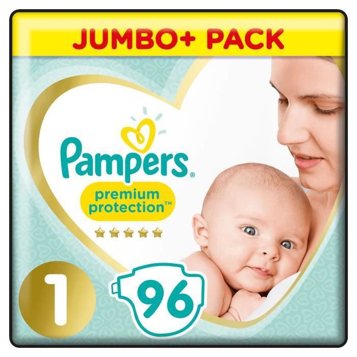 PAMPERS Premium Protection Taille 1 - 96 couches - Photo n°1