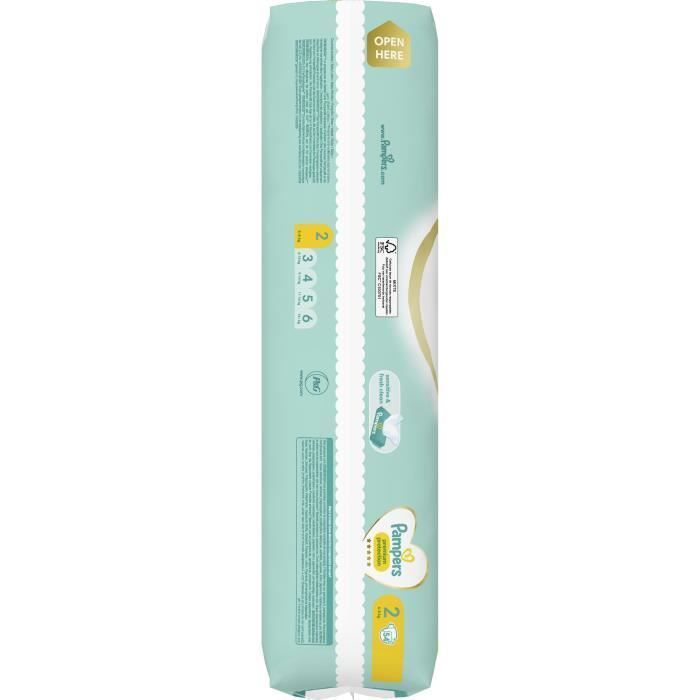 PAMPERS Premium Protection Taille 2 - 108 Couches - Photo n°4