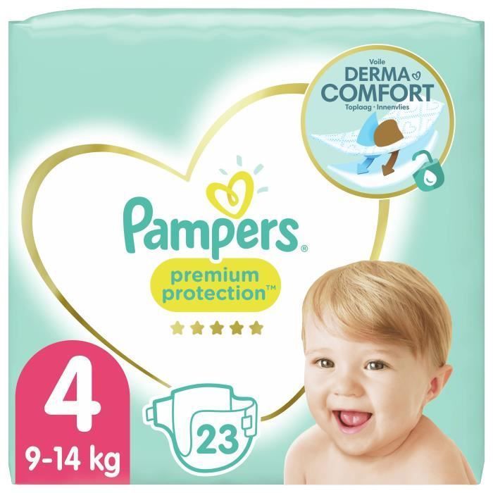 PAMPERS Premium Protection Taille 4 - 23 Couches - Photo n°1