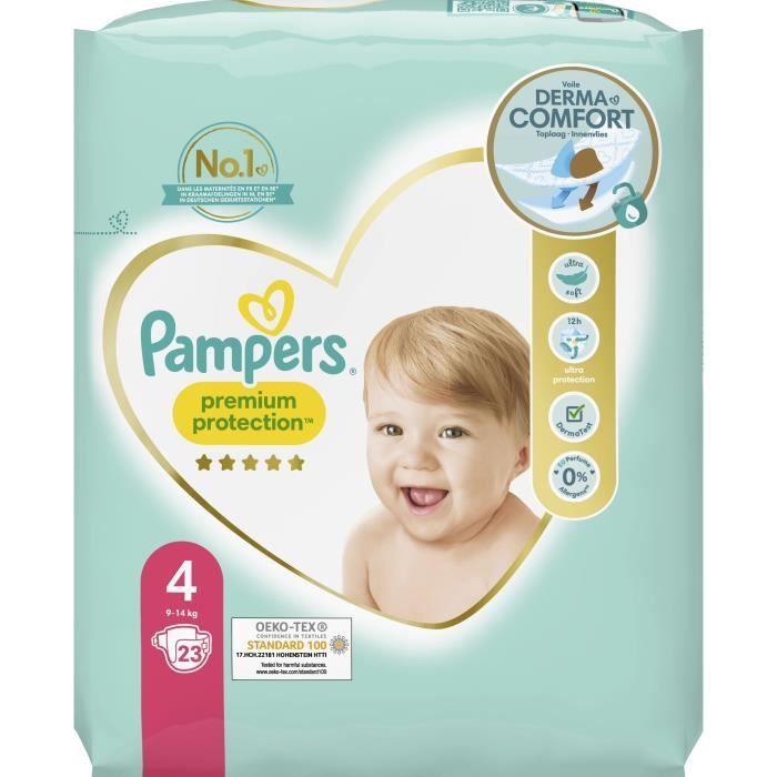 PAMPERS Premium Protection Taille 4 - 23 Couches - Photo n°2