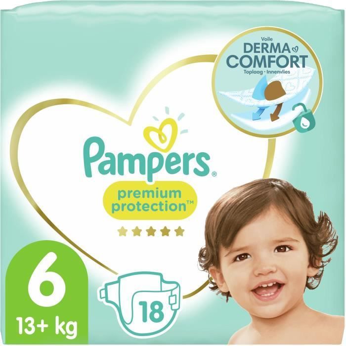 PAMPERS Premium Protection Taille 6 - 18 Couches - Photo n°1