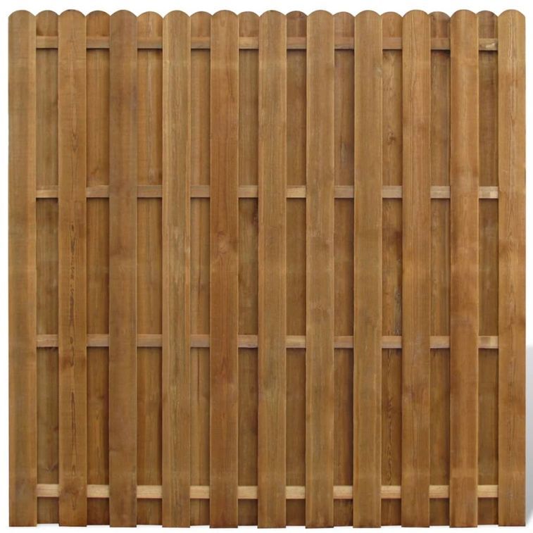 Panneau de clôture Bois de pin 180x180 cm - Photo n°1