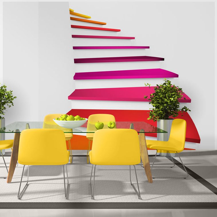 Papier peint Colorful stairs - Photo n°1