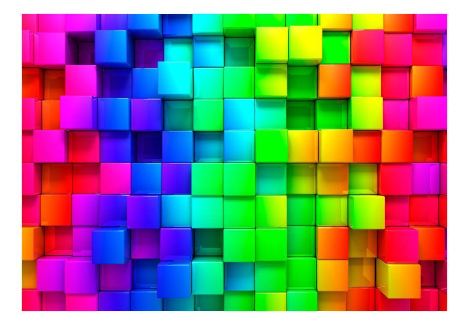 Papier peint Colourful Cubes - Photo n°2