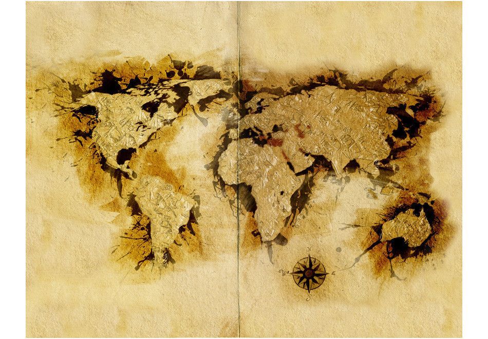 Papier peint Gold-diggers' map of the World - Photo n°2