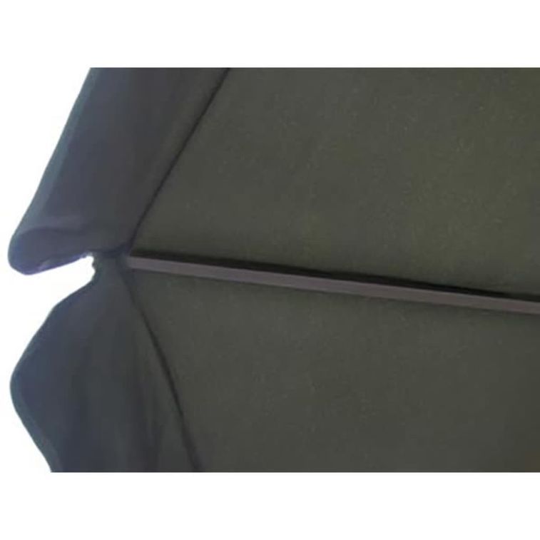 Parasol vert en aluminium avec base mobile - Photo n°4