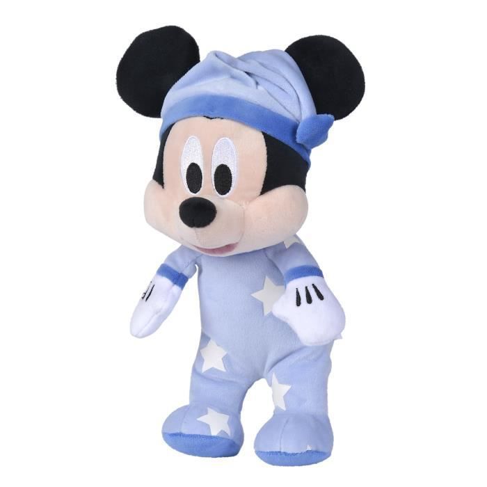 Peluche Disney Mickey Phosphorescente - 25 x 13 13 cm - Impression lumineuse - Bleu - Photo n°2