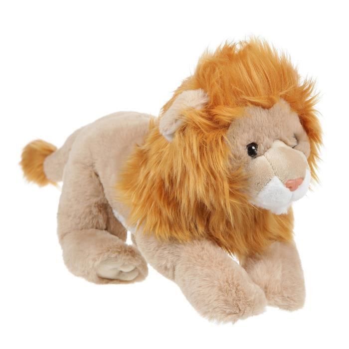Peluche Lion avec fourrure - 33 cm - Photo n°1