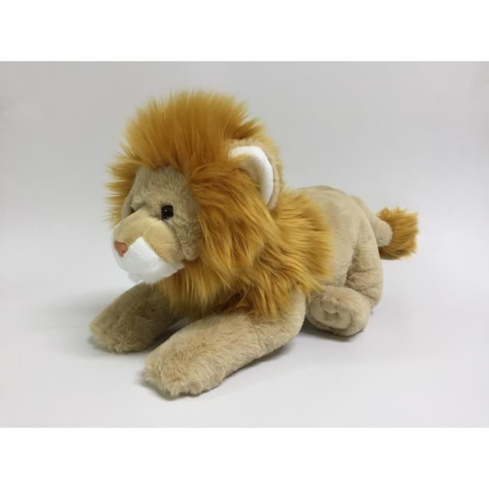 Peluche Lion avec fourrure - 33 cm - Photo n°3