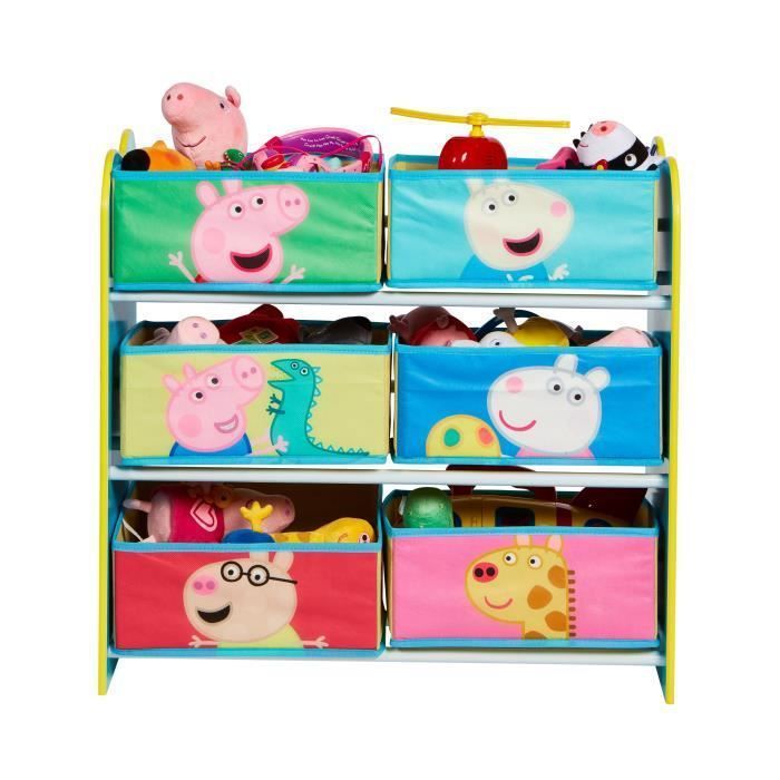 Peppa Pig - Meuble de rangement pour chambre d'enfant avec 6 bacs - Photo n°2