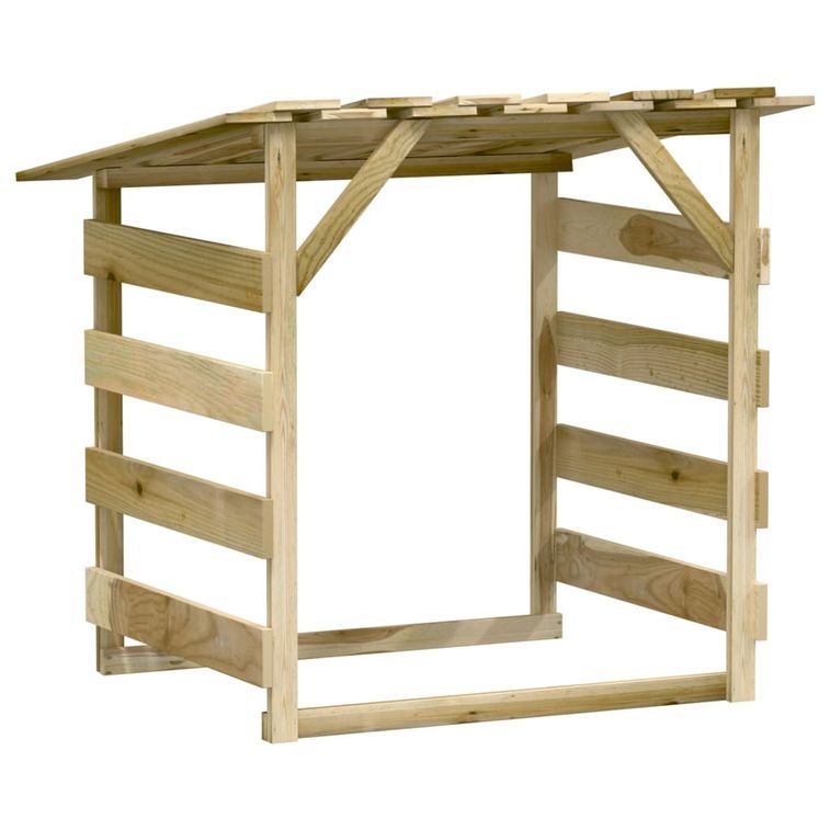 Pergolas avec toits 3 pcs 100x90x100 cm Bois de pin imprégné - Photo n°3