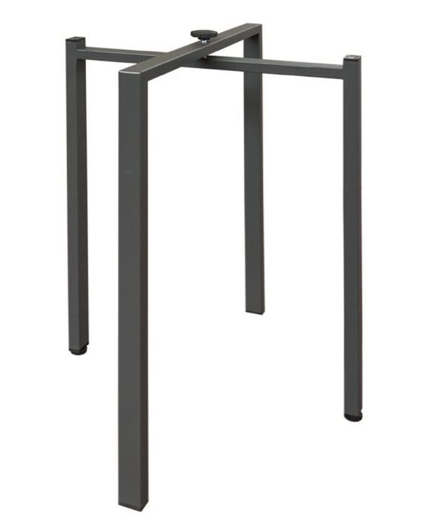 Petite table carrée extensible 90 à 246 cm chêne clair et pieds métal anthracite Tiroz - Photo n°7