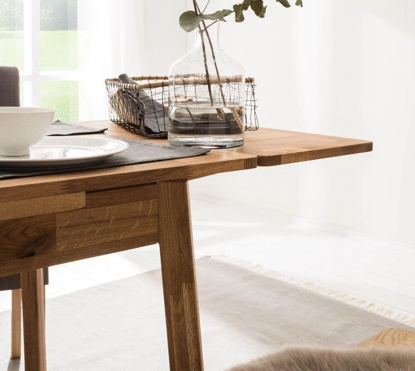 Petite table extensible en bois de chêne massif Miniko 110 à 170 cm - Photo n°12