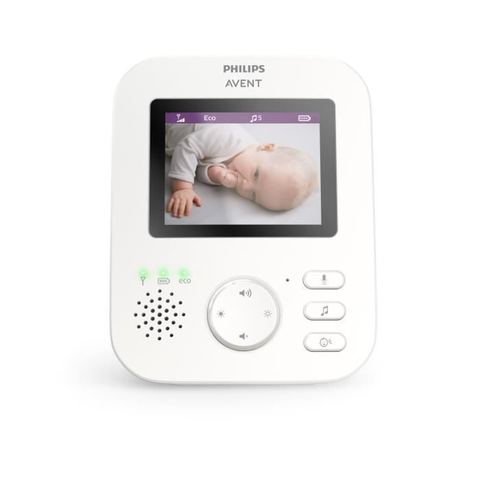 PHILIPS AVENT SCD833/26 Ecoute bébé Vidéo connecté - Mode Smart Eco - Jusqu'a 10h d'autonomie - Photo n°3