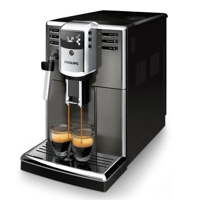 PHILIPS EP5314/10 Machine a café Espresso Automatique - Broyeur céramique - Mousseur a lait classique - Ecran LCD - Gris Anthracite - Photo n°2