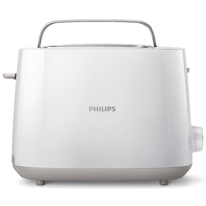 PHILIPS HD2581/00 Grille-pain - 2 fentes - 830 W - Blanc - Photo n°2