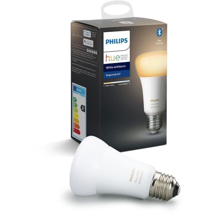 PHILIPS HUE Ampoule White Ambiance - 9,5 W - E27 - Bluetooth - Photo n°1