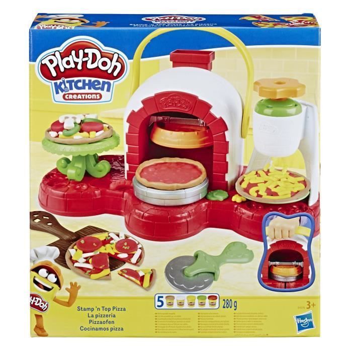 Play-Doh - La pizzeria avec 5 couleurs de pâte Play-Doh atoxique - Photo n°1
