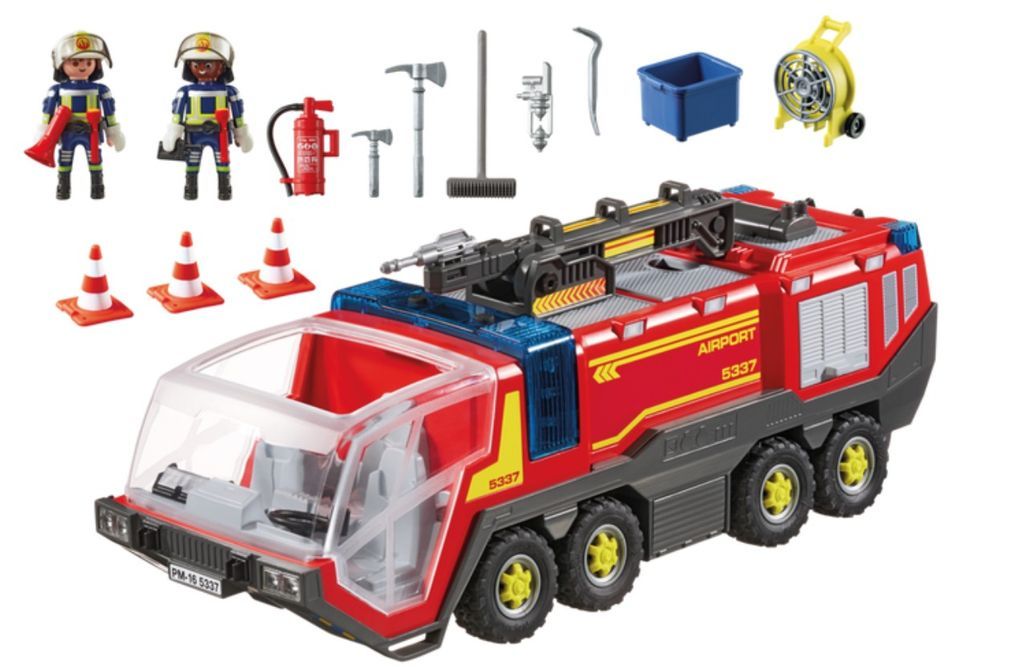 Playmobil 5337 Pompiers avec véhicule aéroportuaire - Photo n°2