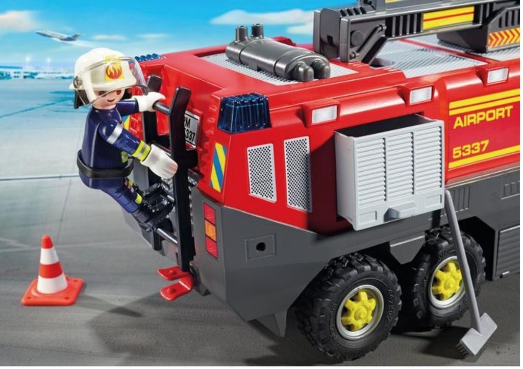 Playmobil 5337 Pompiers avec véhicule aéroportuaire - Photo n°4