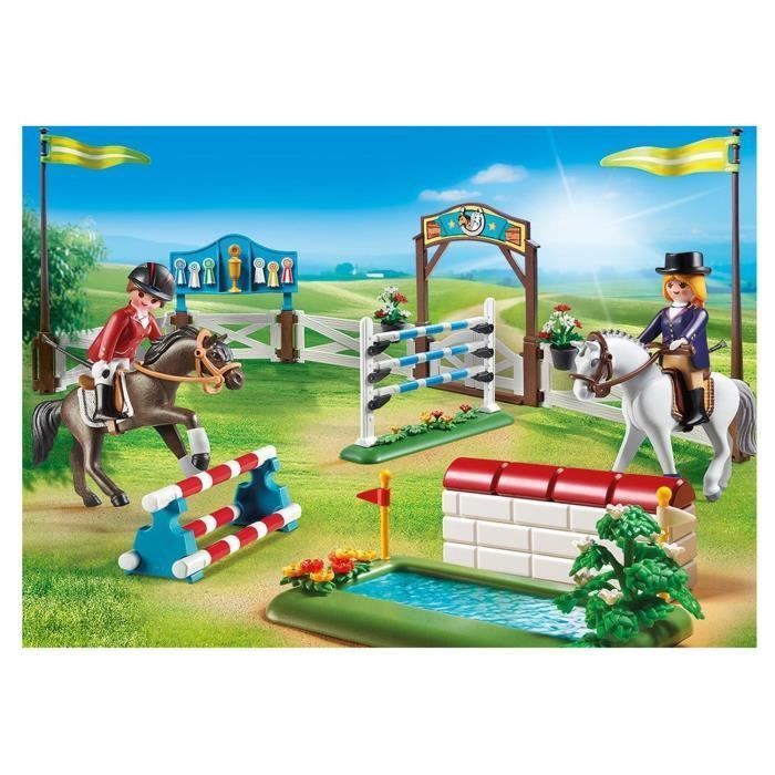 PLAYMOBIL 6930 - Country - Parcours d'Obstacles a Cheval - Photo n°3