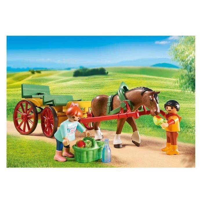 PLAYMOBIL 6932 - Country - Caleche avec Attelage - Photo n°4