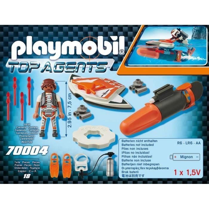 PLAYMOBIL 70004 - Top Agents - Propulseur sous-marin SPY TEAM - Photo n°3