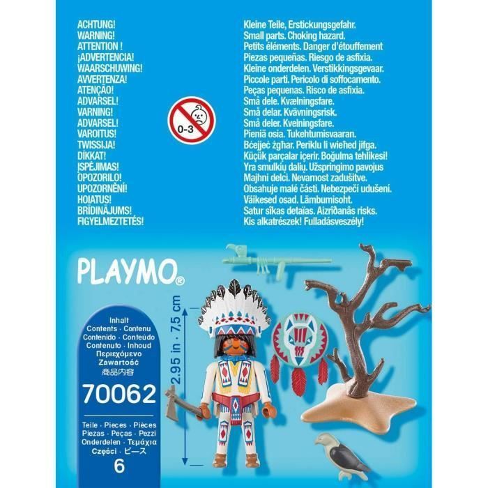 PLAYMOBIL 70062 - Chef de tribu autochtone - Photo n°3