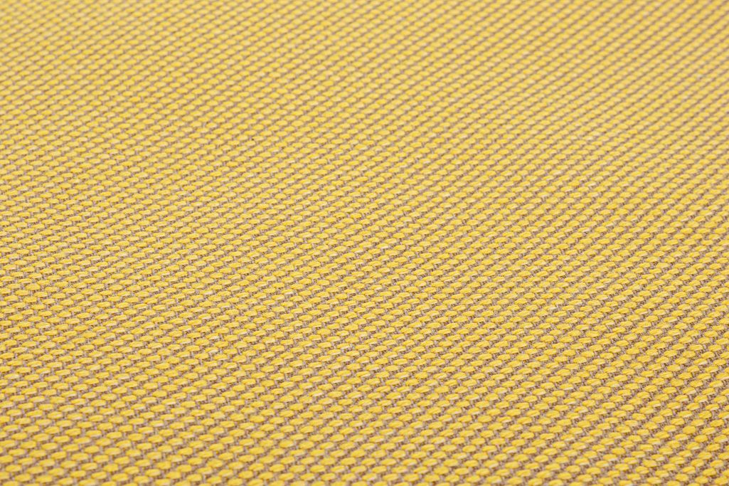 Pouf de jardin en tissu olefin jaune Sady - Photo n°6