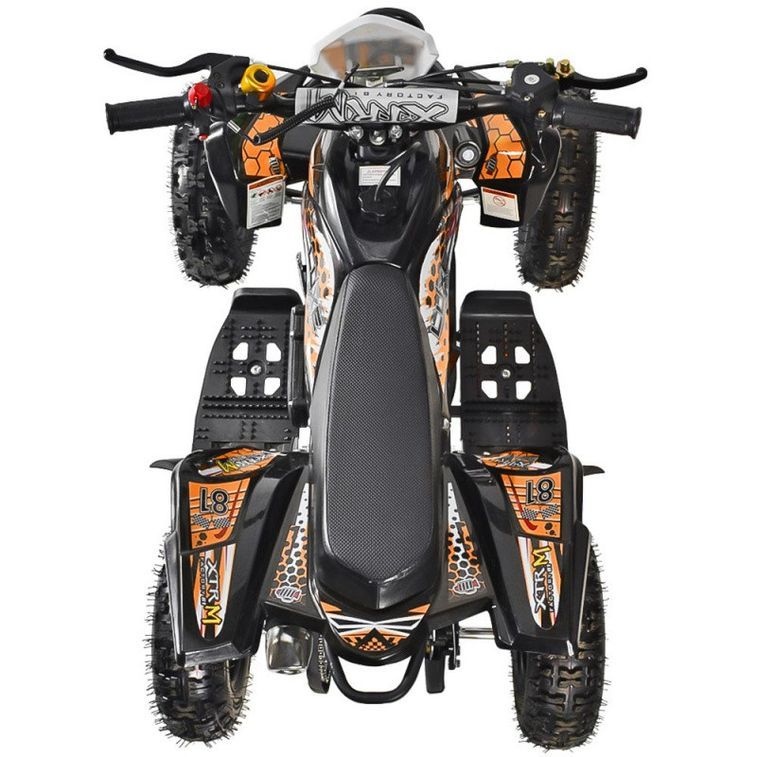 Quad 50cc noir et orange 6
