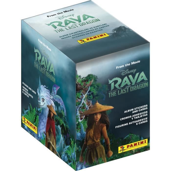 Raya et le dernier dragon - Boite de 50 pochettes - Cartes a collectionner - Panini - Photo n°1