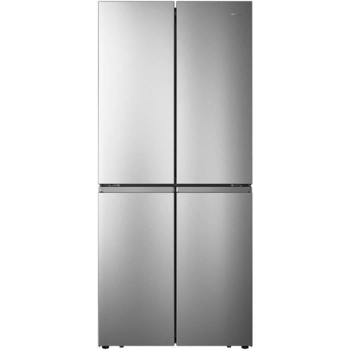 Réfrigérateur combiné HISENSE - RQ563N4AI1 - multiportes - 454 L - l70 X L79 X H181cm - Métal Brillant - Photo n°1