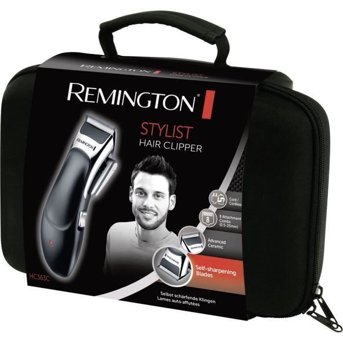 Remington HC363C Coffret Cheveux Tondeuse Lames Advanced Ceramic, Auto-Affûtées, Auto-Lubrifiées, Anti Irritations - 5pcs - Photo n°5