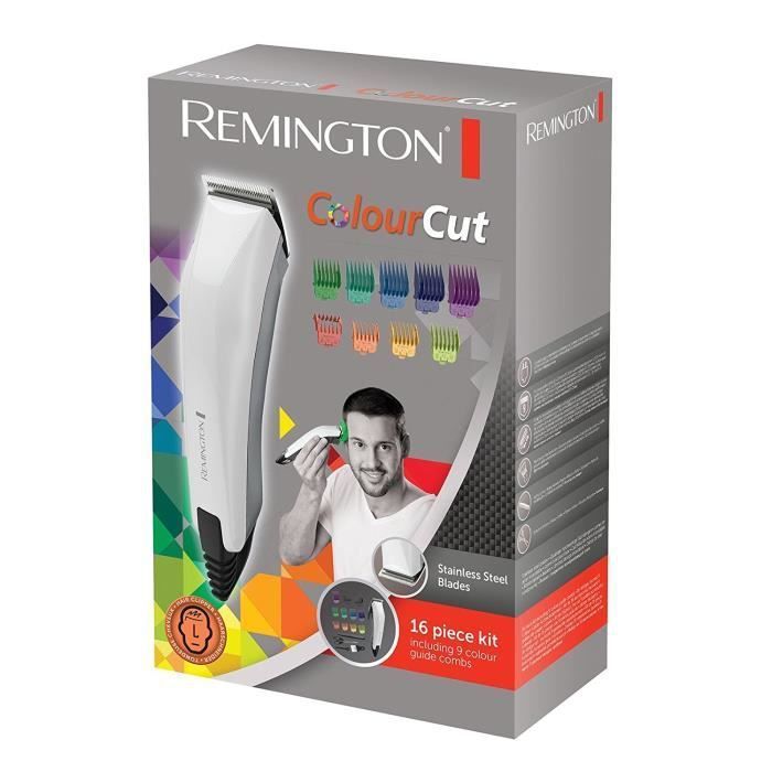Remington HC5035 Coffret Cheveux Homme Color Cut, Tondeuse Cheveux 11 Sabots, Lames Auto-Affûtées Acier Inoxydable - Photo n°5
