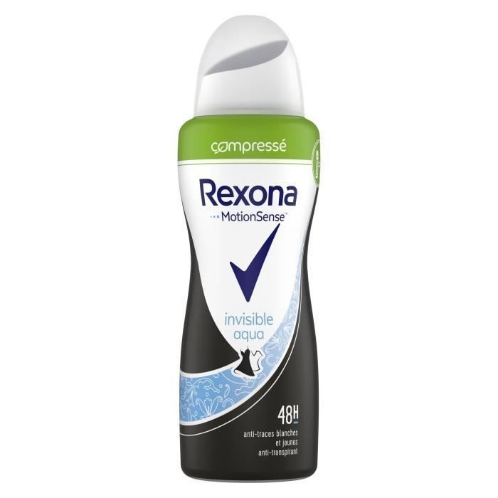 REXONA Lot de 6 Déodorants Femme Spray Anti Transpirant Invisible Aqua - 100ml - Photo n°3