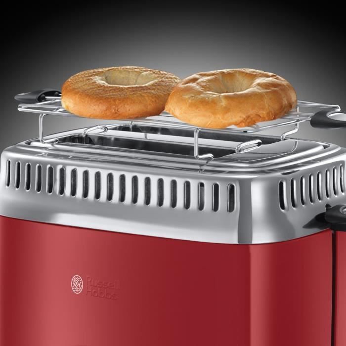 RUSSELL HOBBS 21680-56 - Toaster Retro - 2 fentes - 1300 W - Rouge - Photo n°2