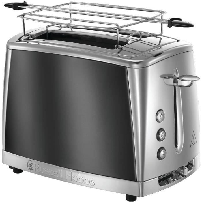RUSSELL HOBBS 23221-56 -Toaster Luna - Technologie Fast Toast - Gris Clair de Lune - Photo n°3